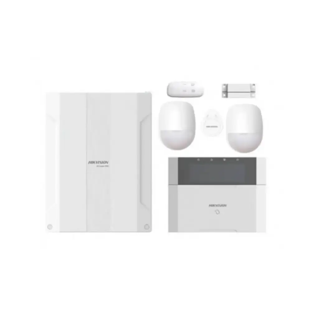 KIT Panel de Alarma HYBRID PRO / 1 Panel Híbrido / 1 Teclado LCD / 2 Contactos Magnéticos Inalámbricos / 1 PIR Inalámbrico